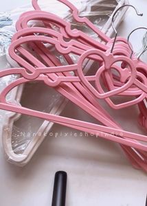 kawaii pink heart hangers