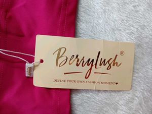 Magenta Cutout Crop Top