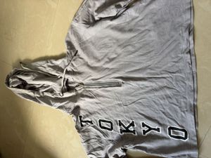 oversize Grey Tokyo Zip Hoodie