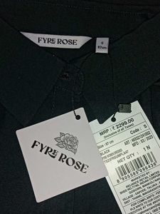 Brand New Elegant Black Button-Down Shirt Dress