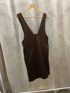 Checkered Pinafore Dress