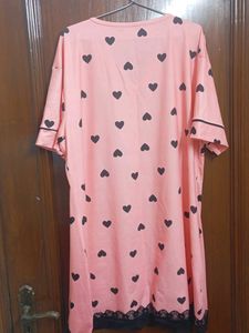 Cute Pink Heart Nightgown