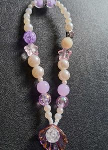 purple shell keychain