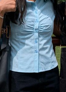 Light Blue Button-Up Shirt