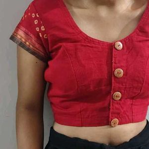 ✨ Maroon Bandhani Saree ✨