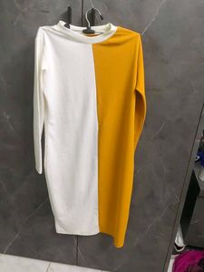 Colorblock Long Sleeve Dress