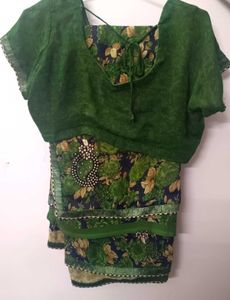 Hot Deal Combo of Exquisite Green Sarees