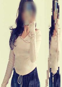 Light Pink Ribbed Wrap Top