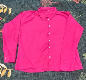 Pink Button-Up Shirt
