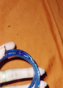 Blue Glass Bangles