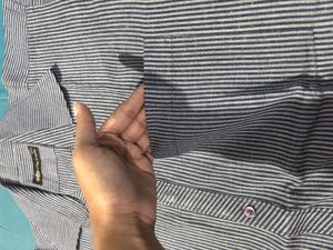 Men's Striped Casual Half Shirt