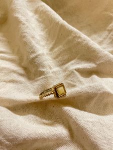 Vintage Square Gemstone Ring