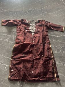 gotta Patti handwork tissue silk  kurti