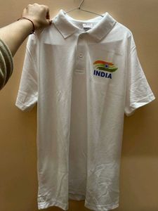 White India Polo T-Shirt