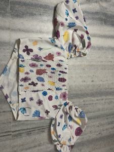Floral Off-Shoulder Puff Sleeve Top