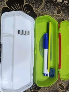 Jeometery Box With Free Marker, Pencils, Scale