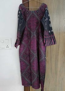 Black 3 Piece Lawn Dress