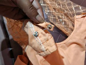 Elegant Peach Kurta Set with Dupatta