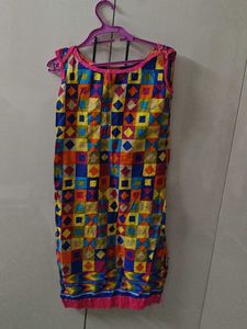 Vibrant Geometric Print Kurta