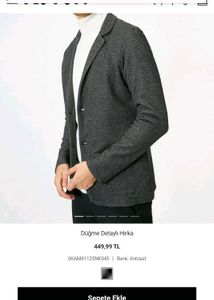 Blazer - Stylish Gray Casual Jacket