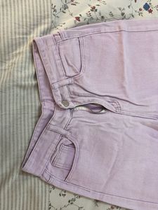 Light Purple Wide Leg Jeans
