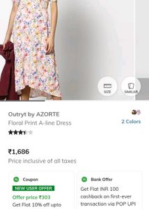 Outry't by AZORTE Floral Print Dress