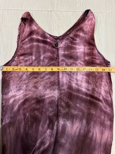 Satin Tie-Dye Maxi Dress