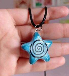 💙 Blue Swirl Star Pendant Necklace