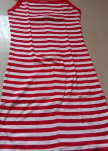 Striped Sleeveless Mini Dress