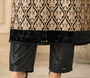 Black &amp; gold kurta with Pant &amp; Dupatta