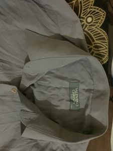 Classic Men's Grey Button-Up Shirt