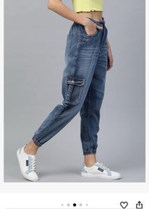 Vintage Elastic Waist Jeans