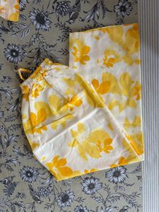 Yellow floral co-ord set