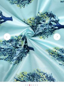Cortina Turquoise Blue Set Curtain New With Tag