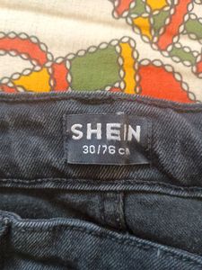 wash faded Black charcoal Cargo Jeans wide leg