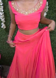 Vibrant Pink Lehenga Choli Set