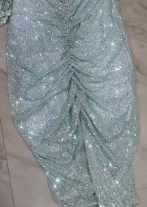 Sparkling Sky Blue Lehenga Choli Set