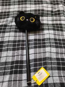 Cute Black Cat Plush massage hammer