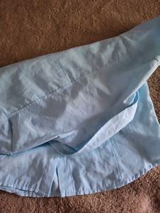 Light Blue Short Sleeve Button-Up Shirt