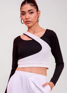Ribbed Two-Tone top