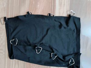 Black Heart Detail Tube Top