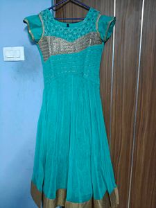 Stunning Teal Gown with Sequins