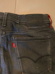 BLACK CHARCOAL LEVI'S DENIM , WASHED FINISH