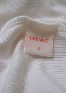 Square Neck Off White. Crop Top