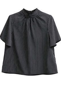 Tokyo Talkies Striped Ruffle Top