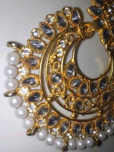 Designer Maang Tikka with Pearls