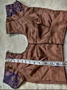 Mauve Color Banarasi Silk Blouse,Read Description