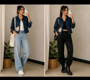 Cute Teddy Bear Denim Jacket