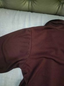 Comfortable Maroon Long Sleeve Top