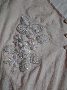 Elegant Pink Kurta with Embellishments